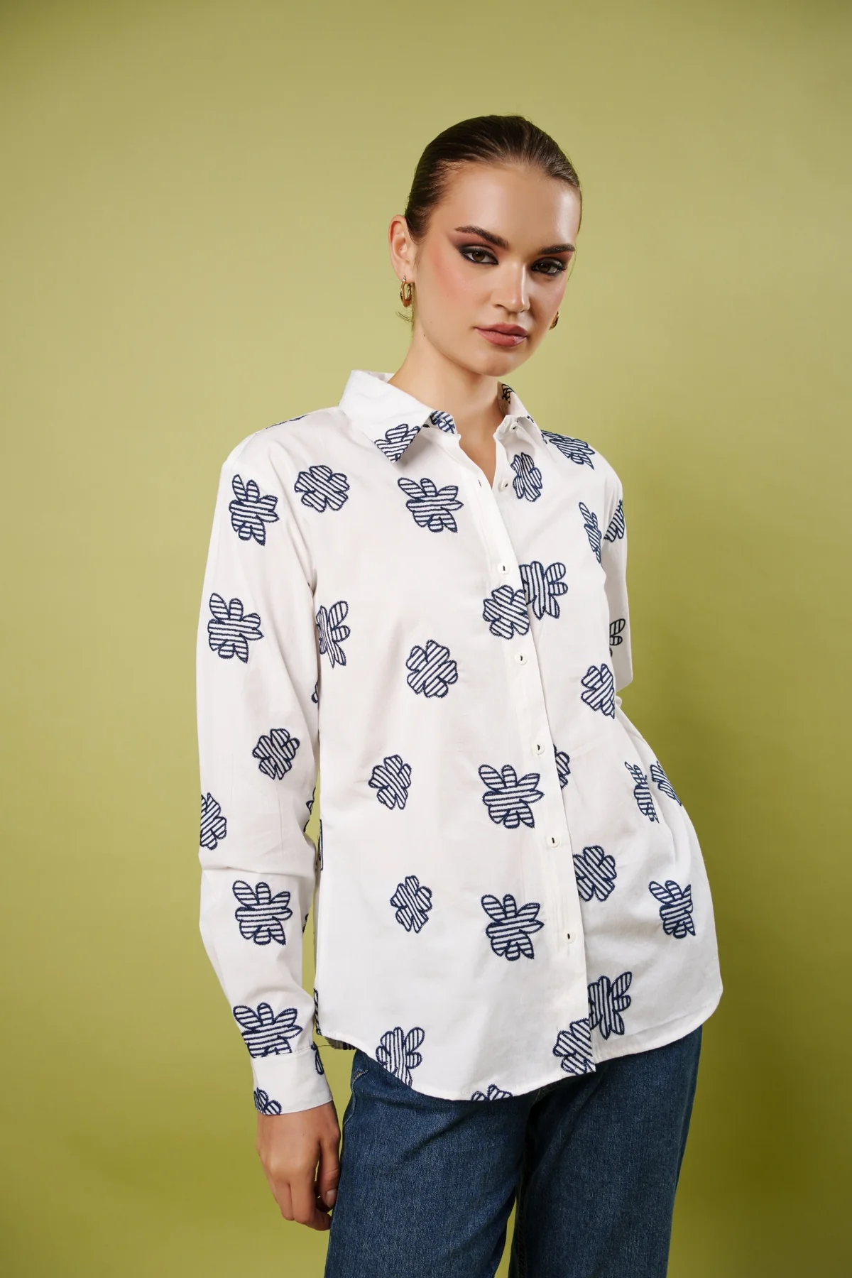 Linear Flora Shirt thumbnail 2