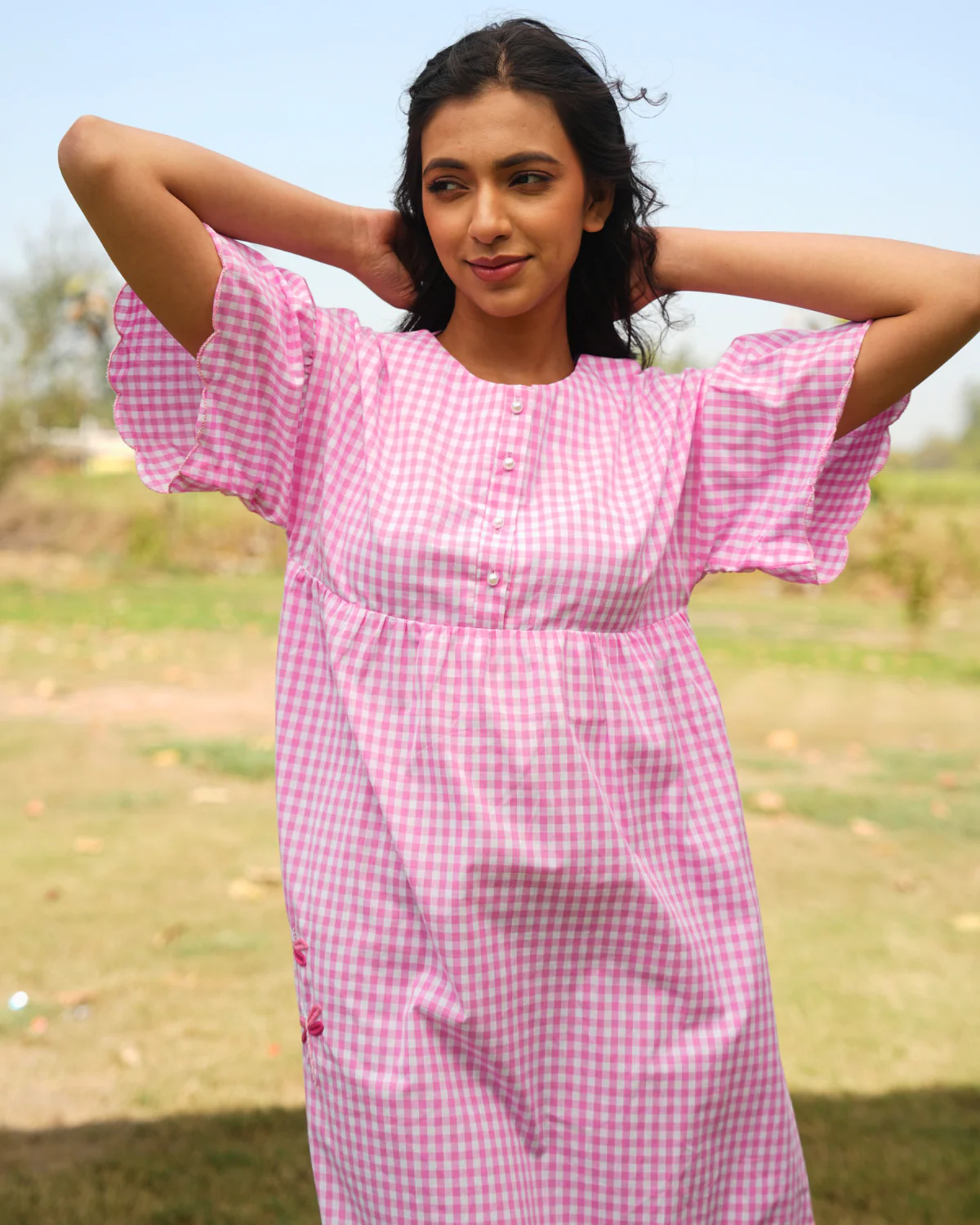 Mittali Hand Embroidered Short Dress thumbnail 6