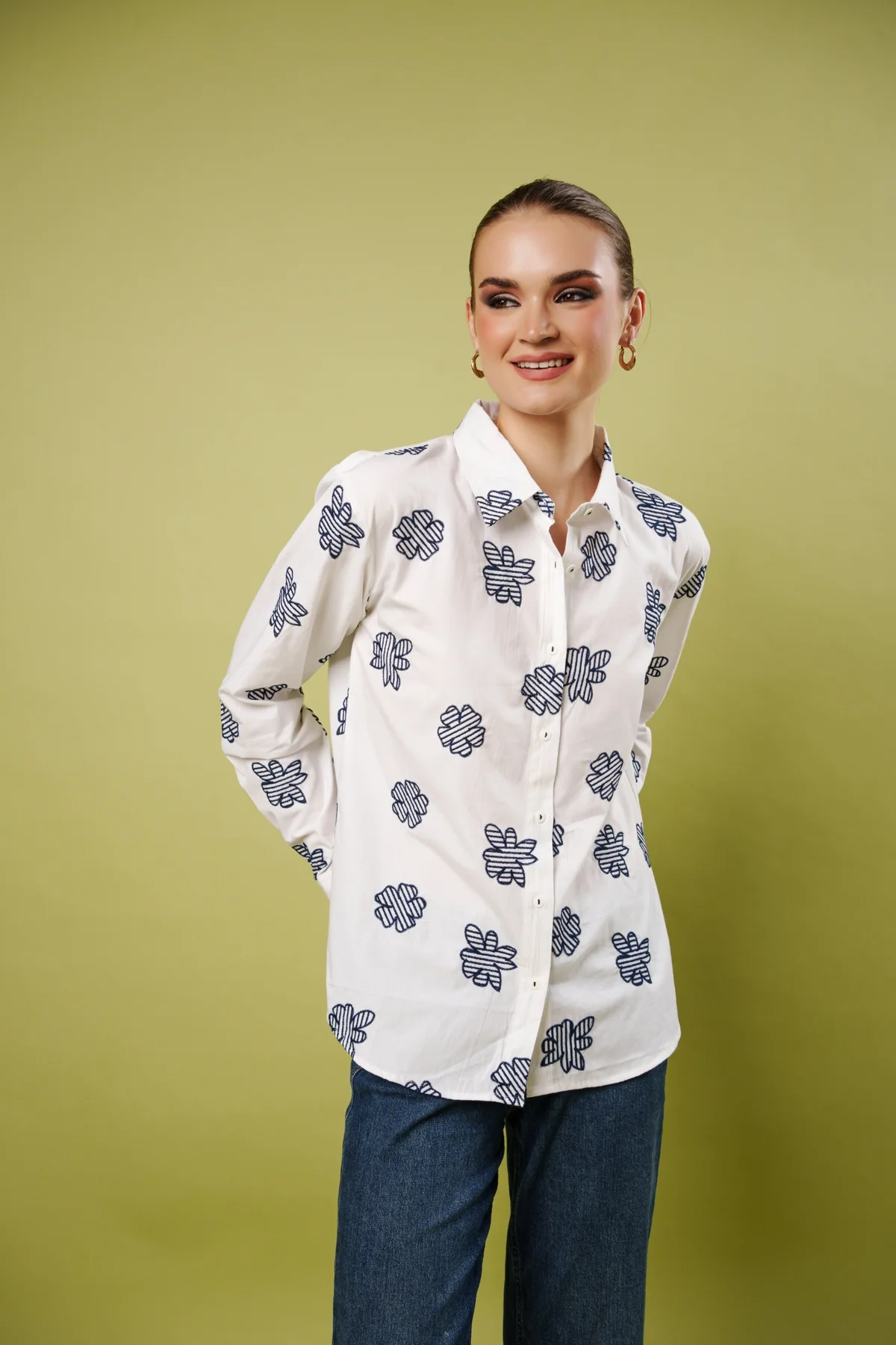 Linear Flora Shirt thumbnail 3