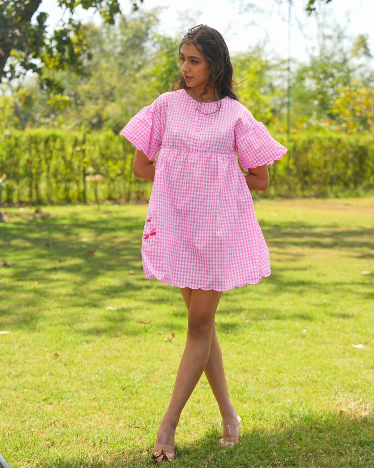 Mittali Hand Embroidered Short Dress thumbnail 8
